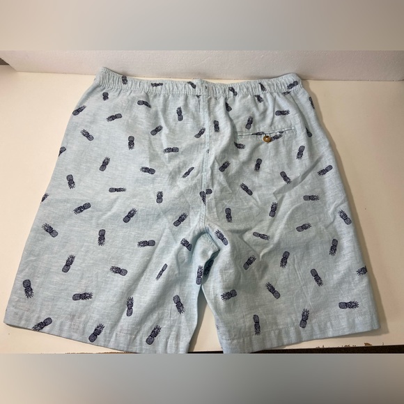 Tenth + Ocean Shorts Mens Size 2XL Blue ￼ Washable Linen Pull On New - Picture 7 of 11